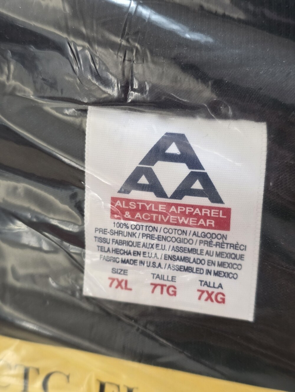 7xl BLACK Tshirt Mens New - Picture 3 of 4
